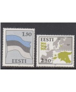 Eesti lipp, Eesti kaart